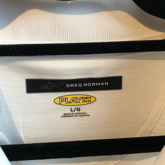 Greg Norman, Men’s White Golf Shirt, Size Large - Picture 2 of 3